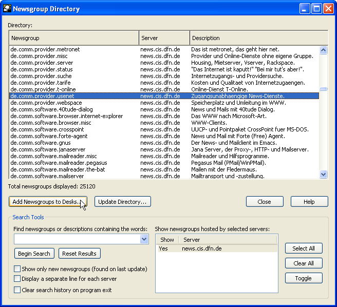 Gruppen&uuml;bersicht