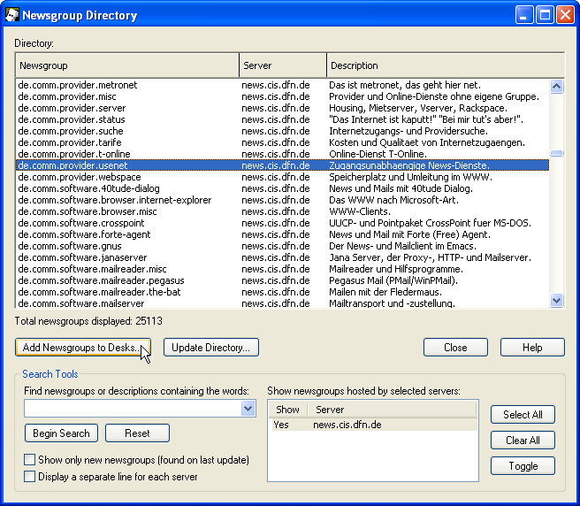 Gruppen&uuml;bersicht